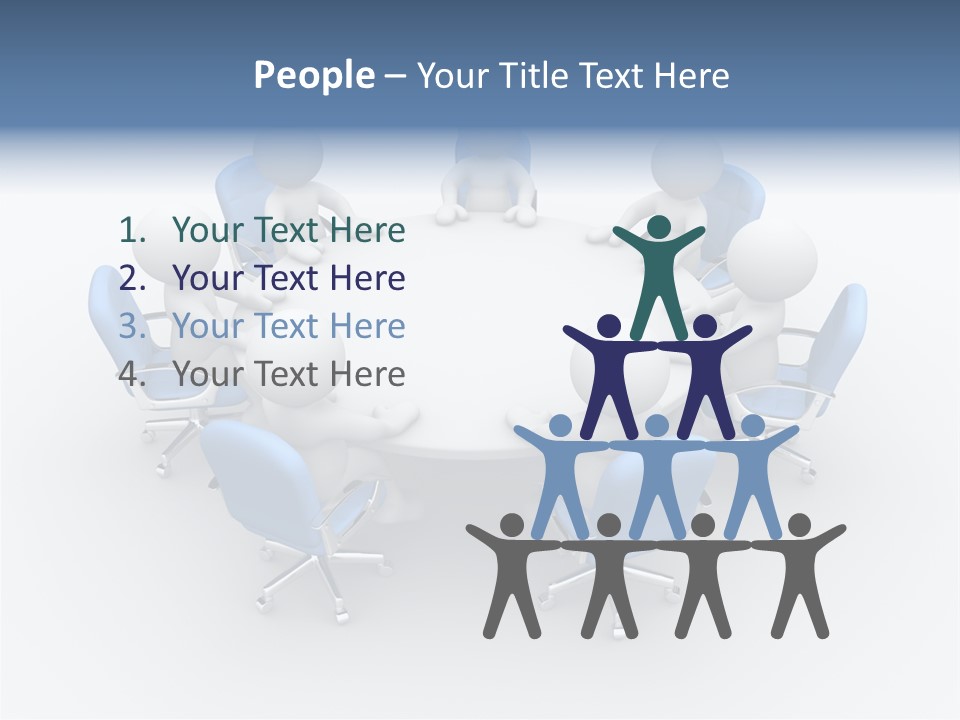 Office Armchair Chair PowerPoint Template