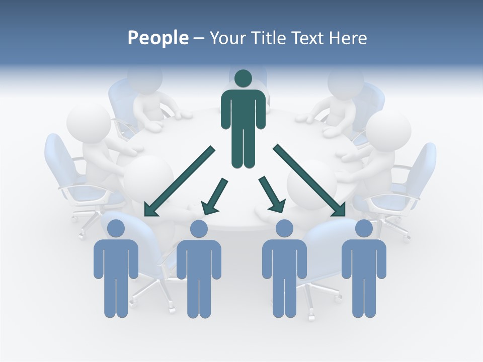 Office Armchair Chair PowerPoint Template