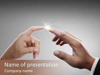 Sparse Holding Assistance PowerPoint Template