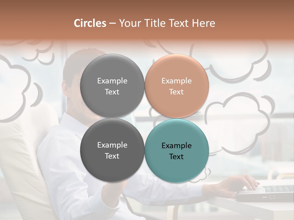 Adult Businessman Crystal PowerPoint Template