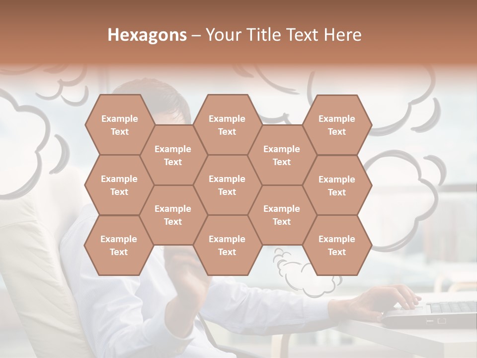 Adult Businessman Crystal PowerPoint Template