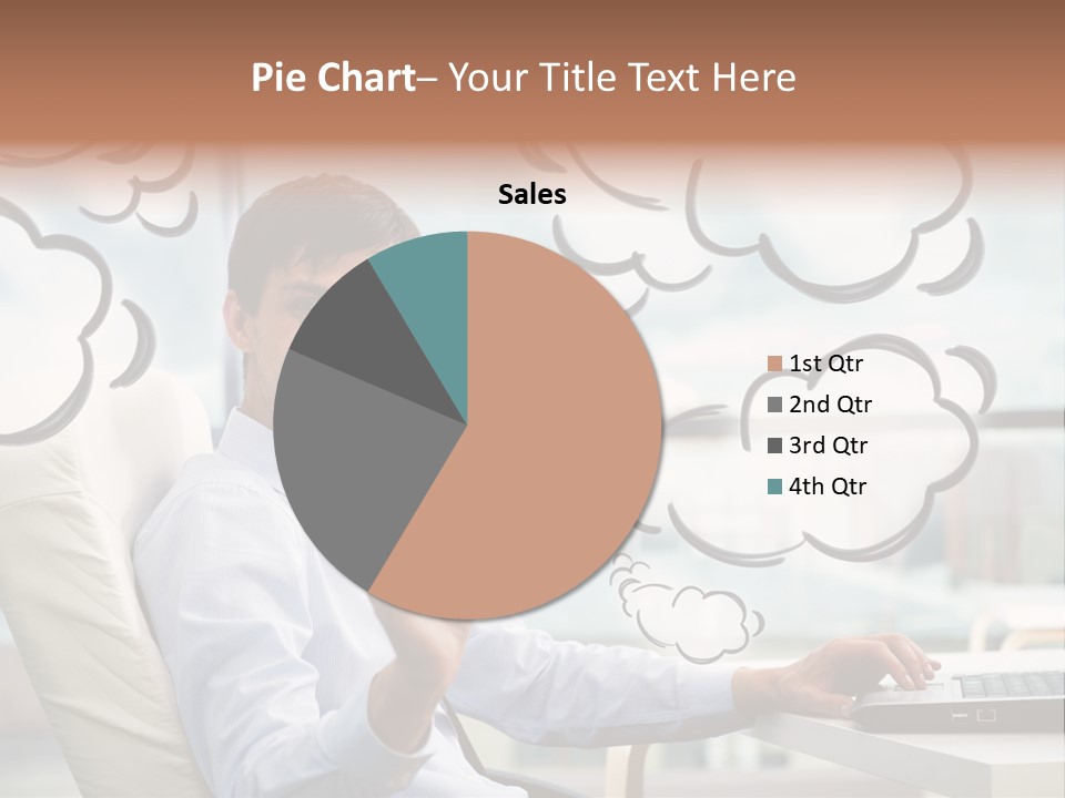 Adult Businessman Crystal PowerPoint Template