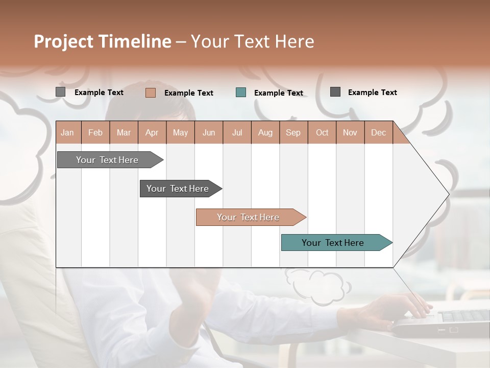 Adult Businessman Crystal PowerPoint Template