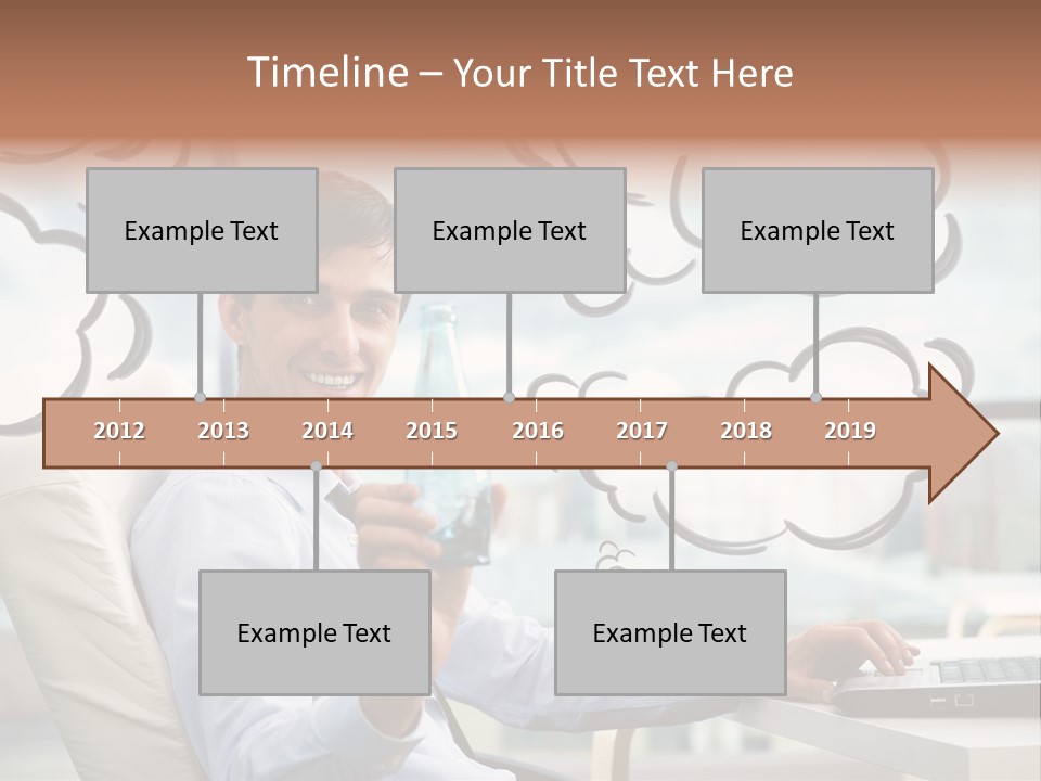 Adult Businessman Crystal PowerPoint Template
