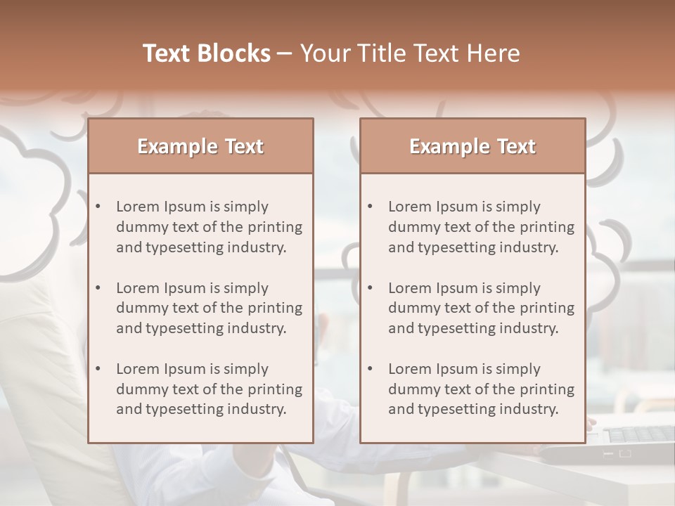 Adult Businessman Crystal PowerPoint Template