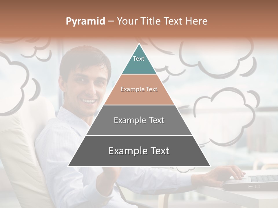 Adult Businessman Crystal PowerPoint Template