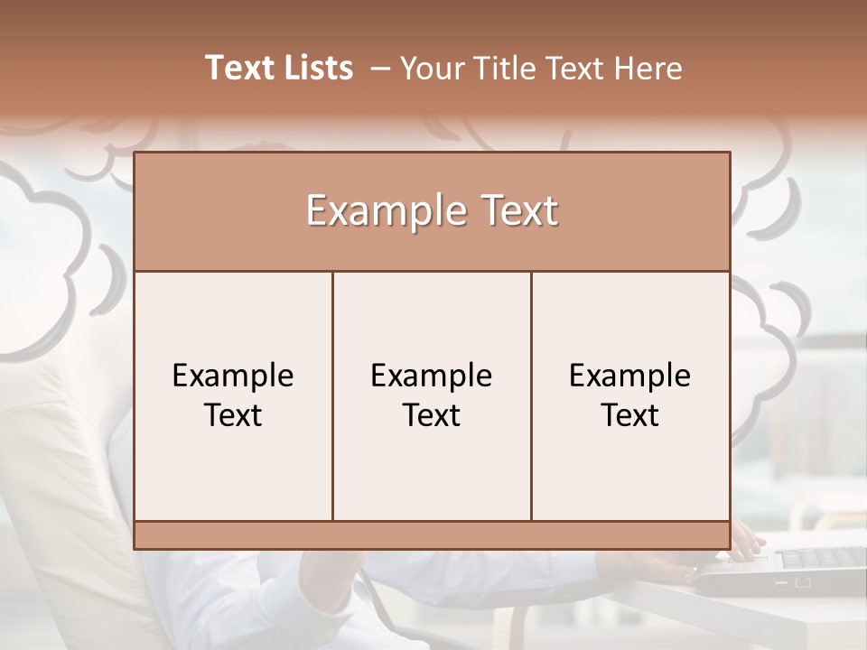 Adult Businessman Crystal PowerPoint Template