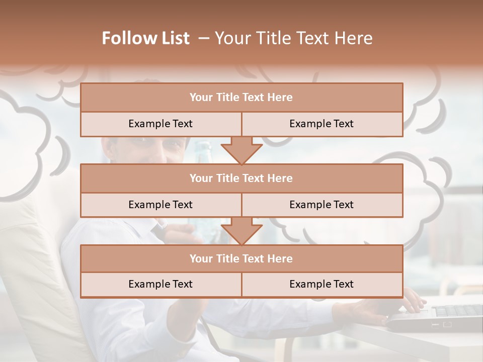 Adult Businessman Crystal PowerPoint Template