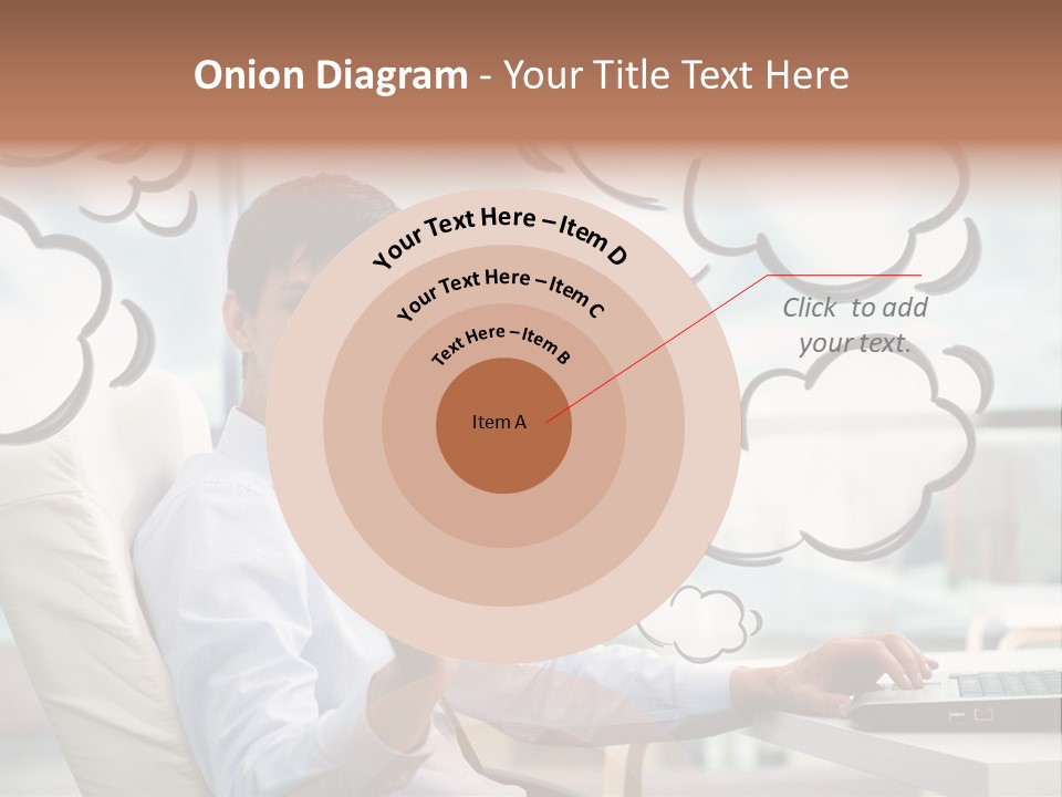 Adult Businessman Crystal PowerPoint Template