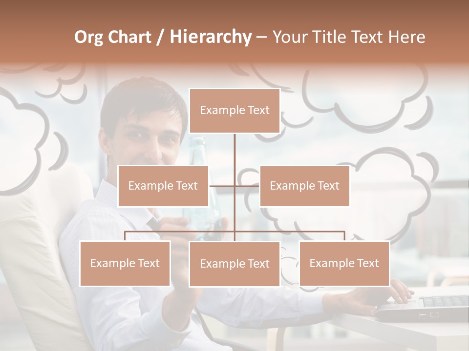 Adult Businessman Crystal PowerPoint Template