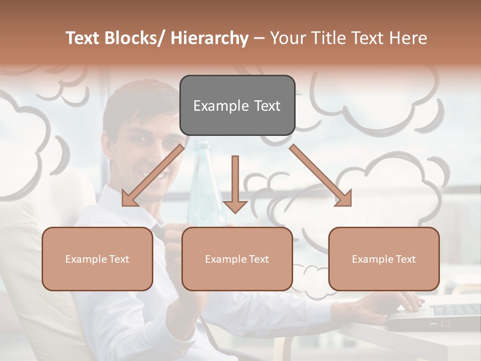 Adult Businessman Crystal PowerPoint Template