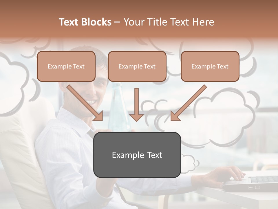 Adult Businessman Crystal PowerPoint Template
