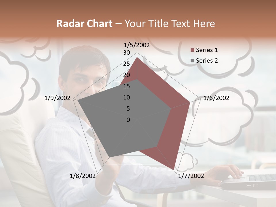 Adult Businessman Crystal PowerPoint Template