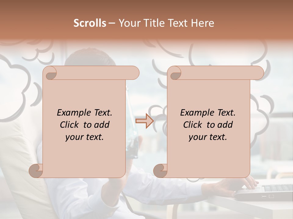 Adult Businessman Crystal PowerPoint Template