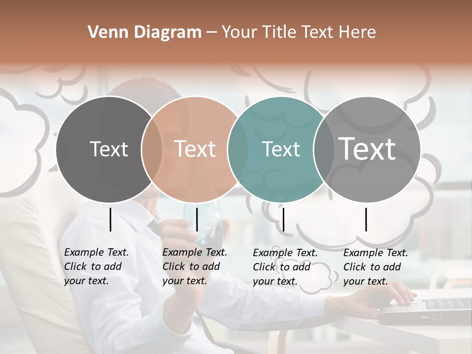 Adult Businessman Crystal PowerPoint Template