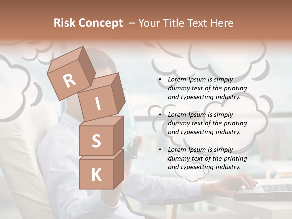 Adult Businessman Crystal PowerPoint Template