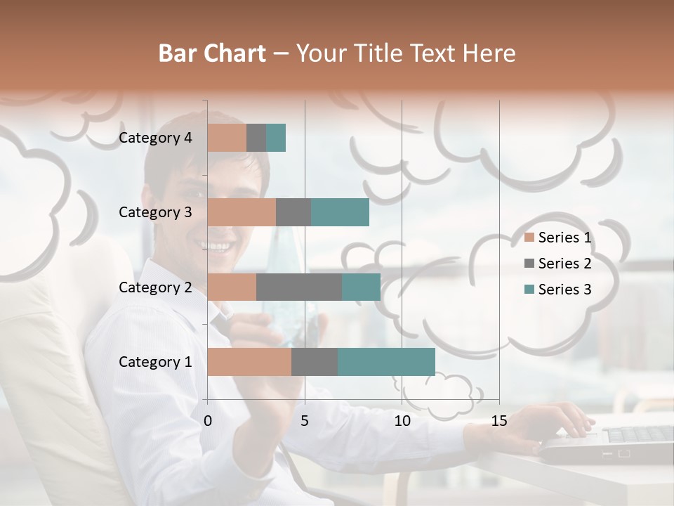 Adult Businessman Crystal PowerPoint Template