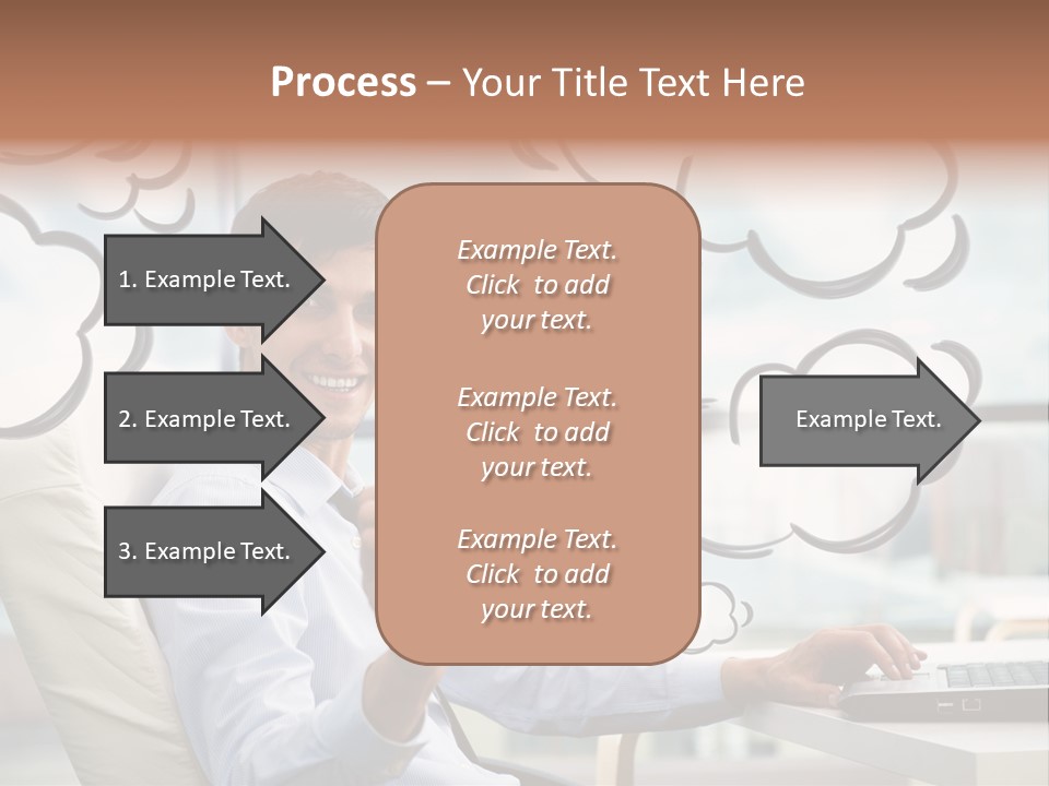 Adult Businessman Crystal PowerPoint Template