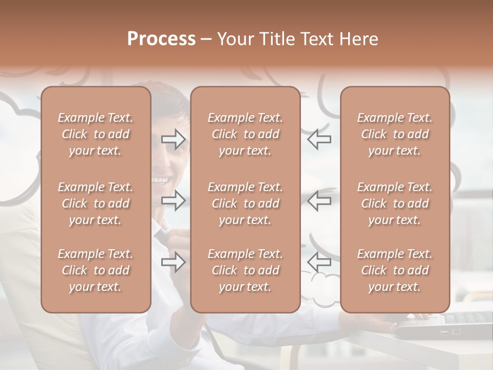 Adult Businessman Crystal PowerPoint Template