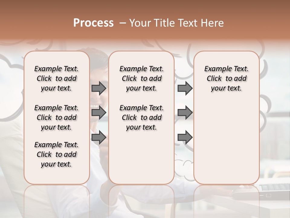 Adult Businessman Crystal PowerPoint Template