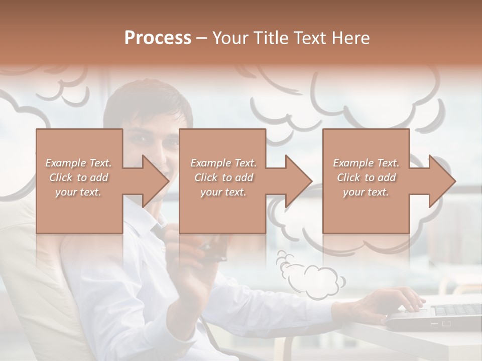 Adult Businessman Crystal PowerPoint Template