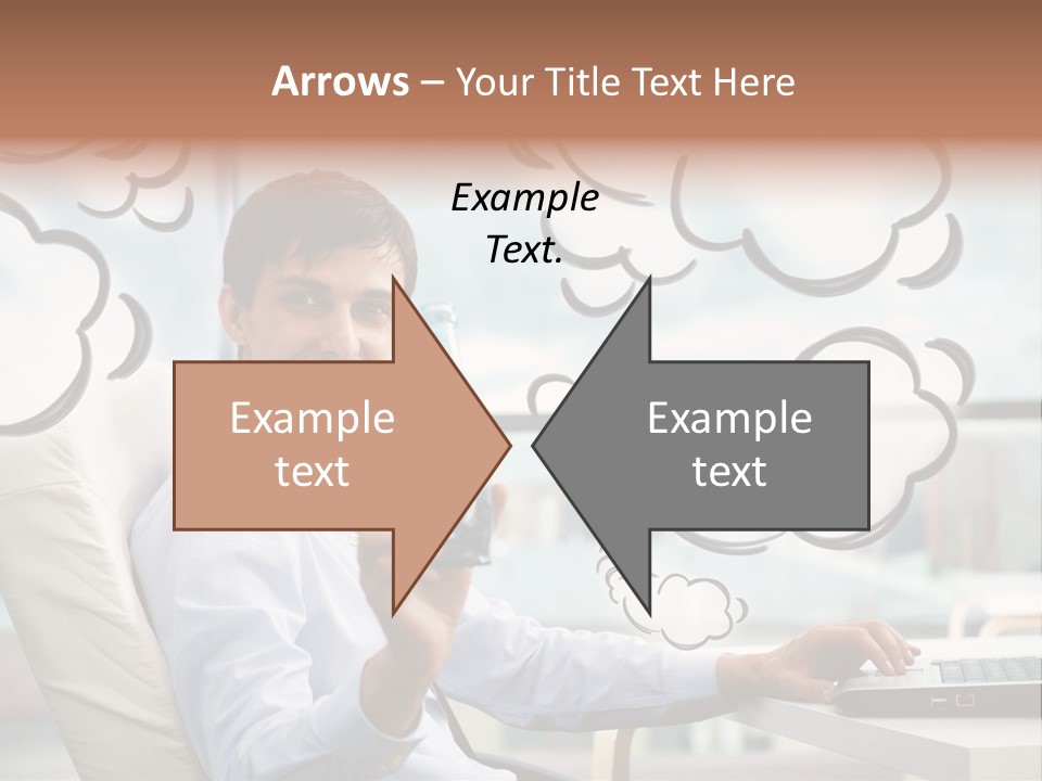 Adult Businessman Crystal PowerPoint Template