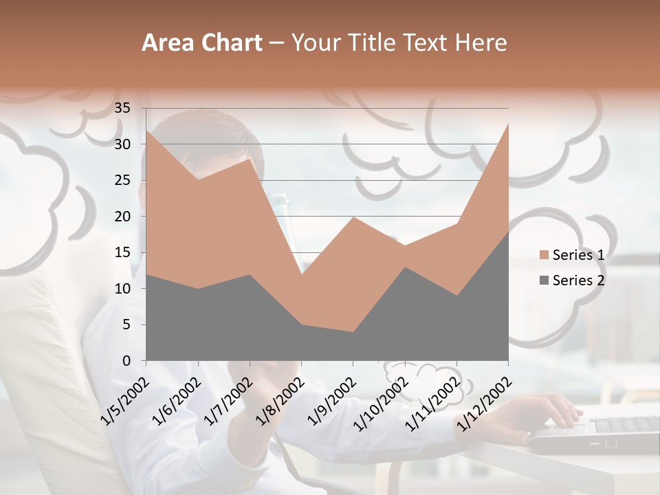 Adult Businessman Crystal PowerPoint Template