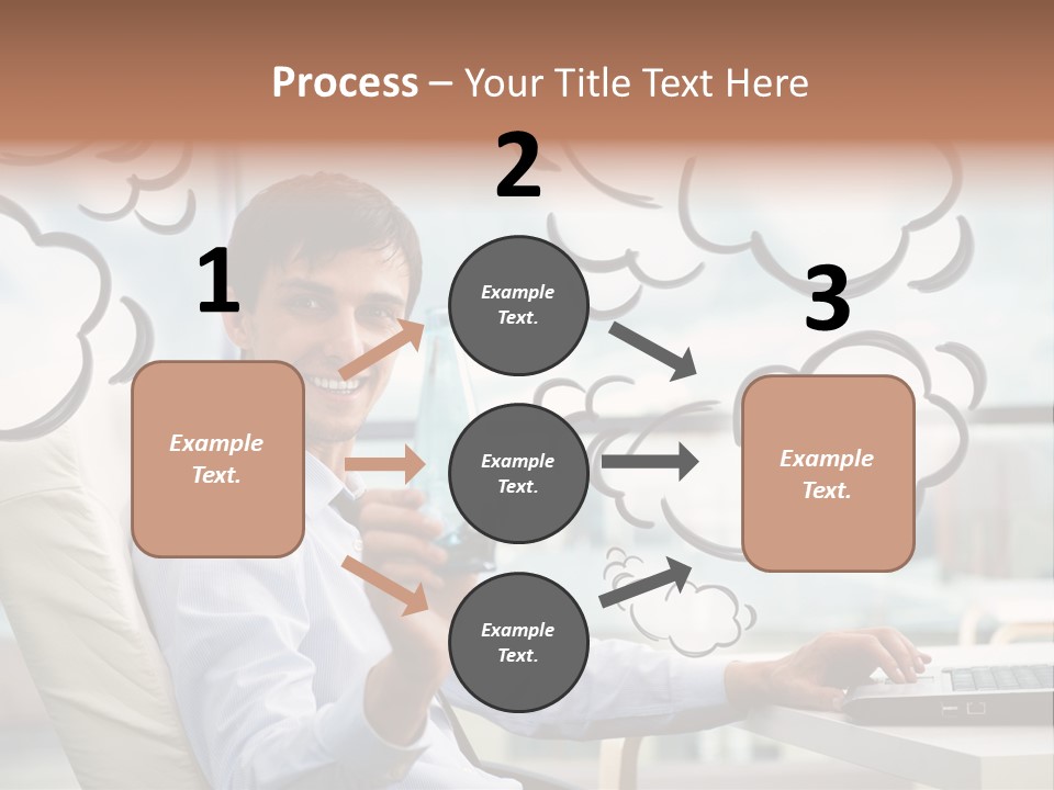 Adult Businessman Crystal PowerPoint Template