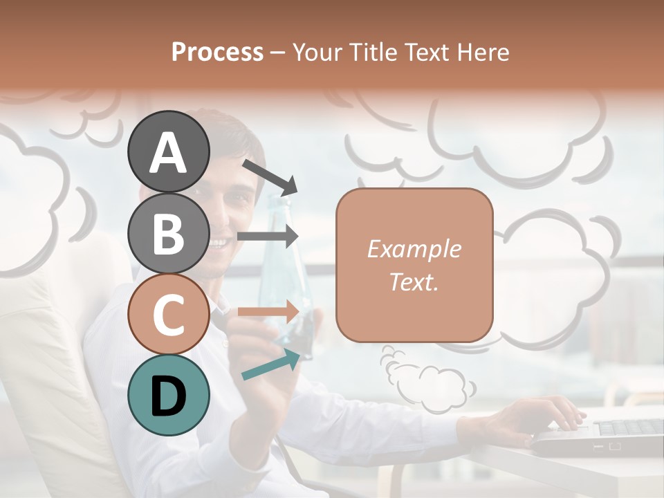 Adult Businessman Crystal PowerPoint Template