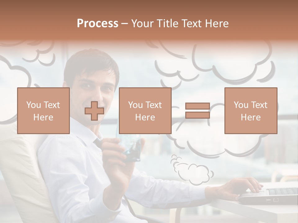 Adult Businessman Crystal PowerPoint Template