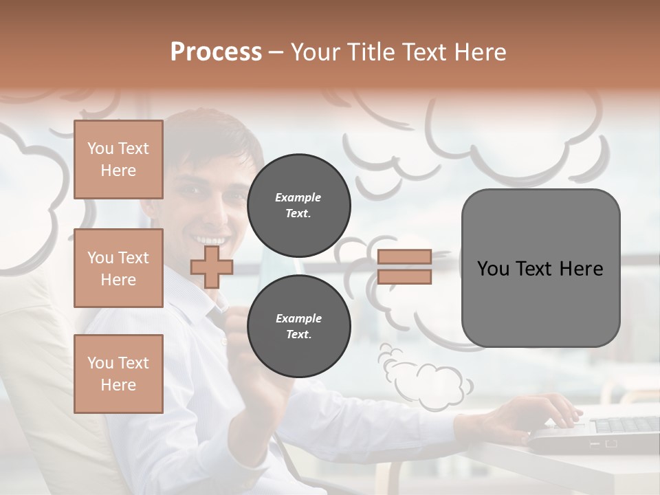 Adult Businessman Crystal PowerPoint Template