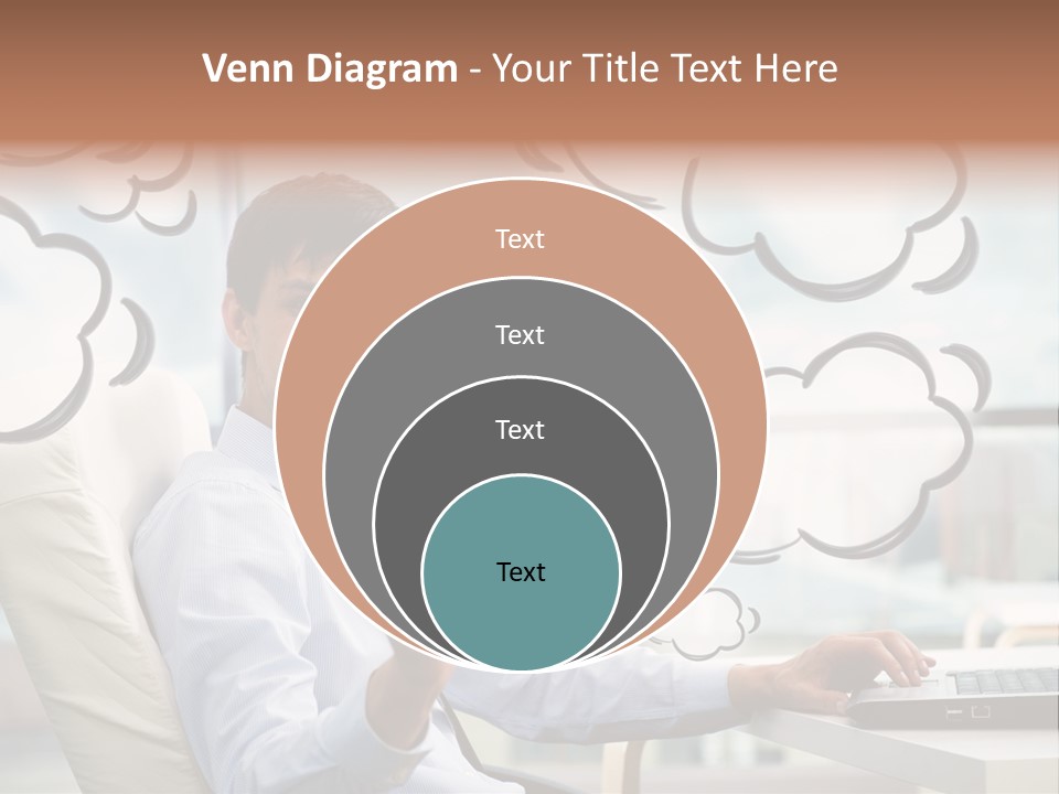Adult Businessman Crystal PowerPoint Template