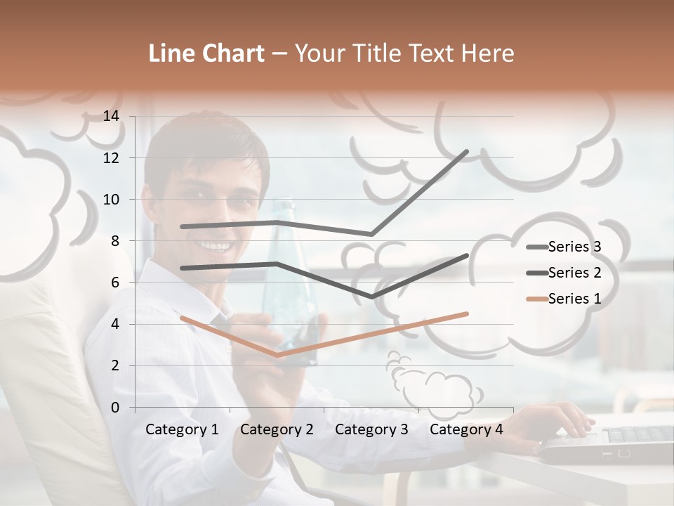 Adult Businessman Crystal PowerPoint Template