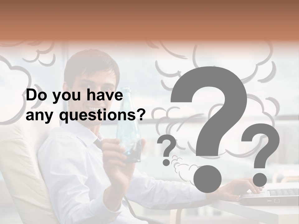 Adult Businessman Crystal PowerPoint Template