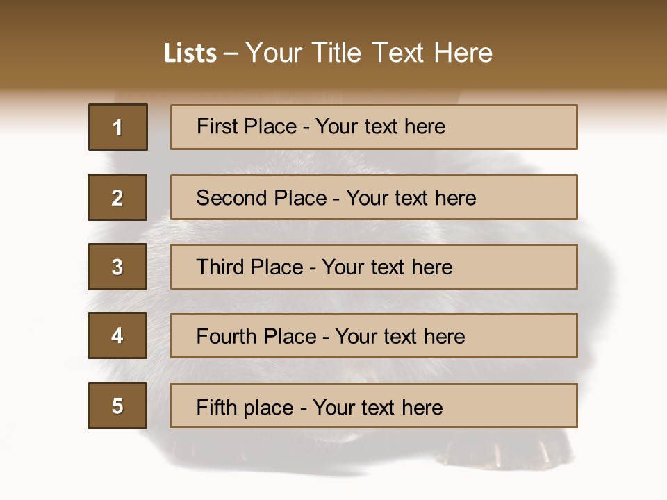 Wild Wild Animal White Background PowerPoint Template