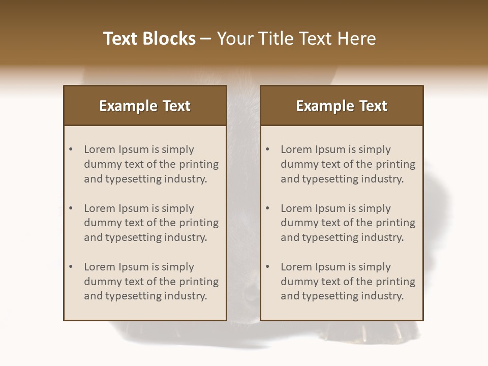 Wild Wild Animal White Background PowerPoint Template