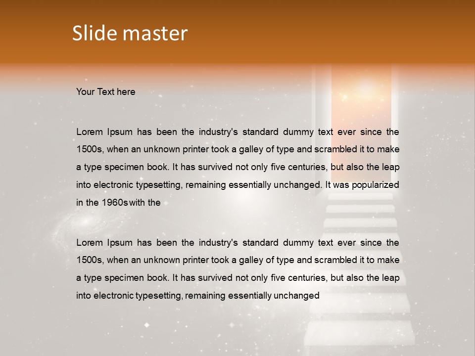 Window Interior Open PowerPoint Template