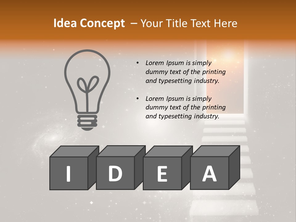 Window Interior Open PowerPoint Template