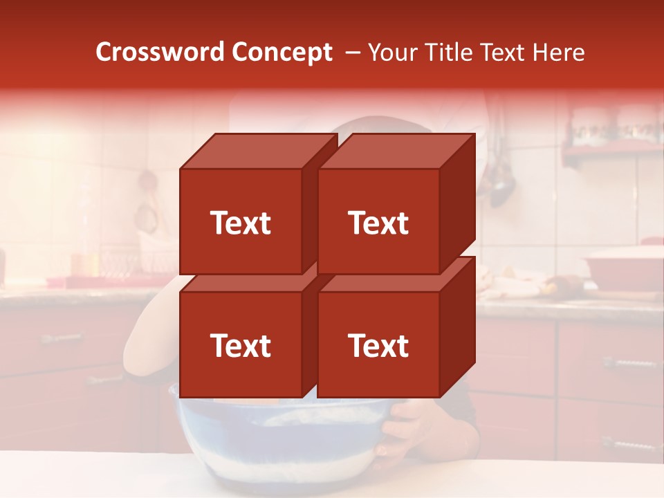 Portrait Scoop Happy PowerPoint Template