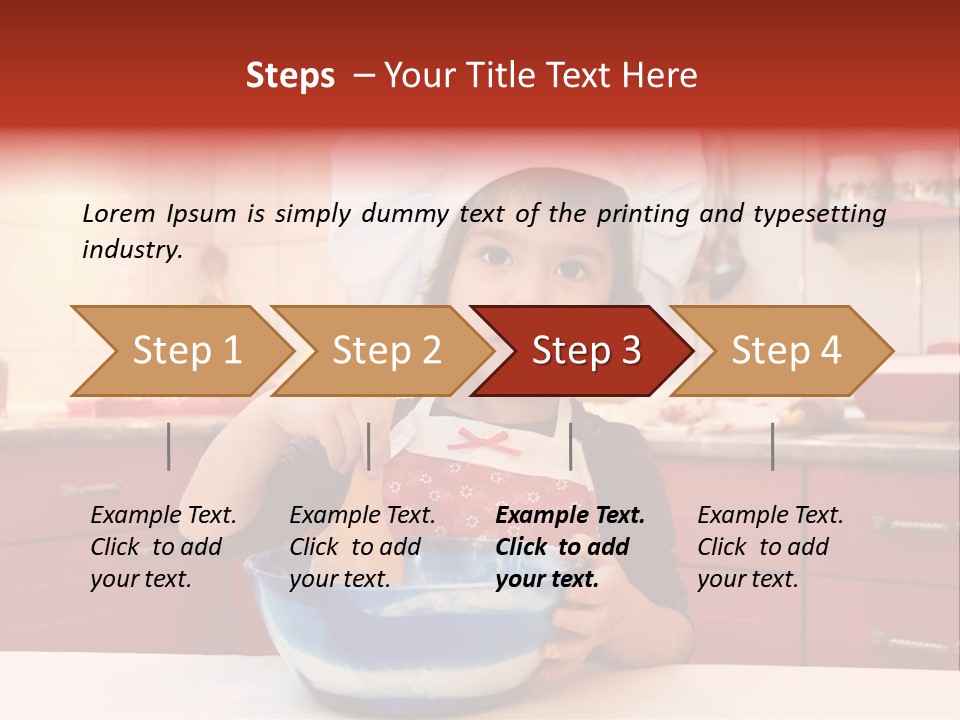 Portrait Scoop Happy PowerPoint Template