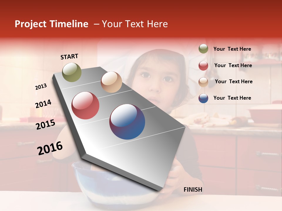 Portrait Scoop Happy PowerPoint Template