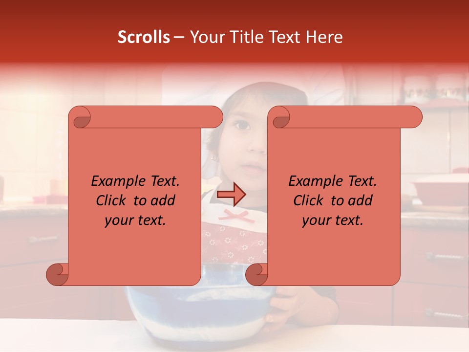 Portrait Scoop Happy PowerPoint Template