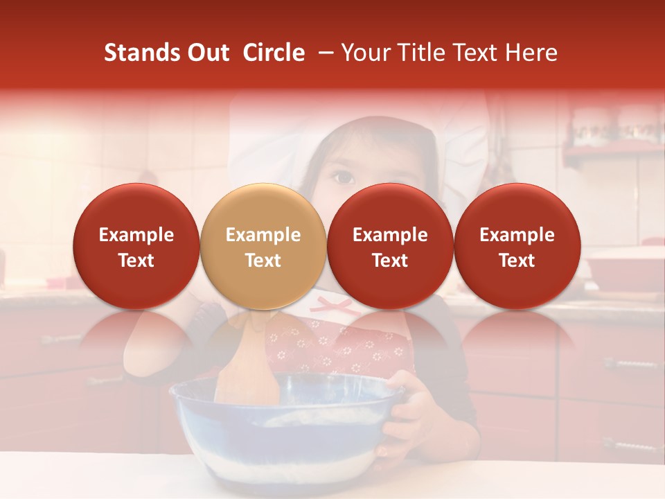 Portrait Scoop Happy PowerPoint Template