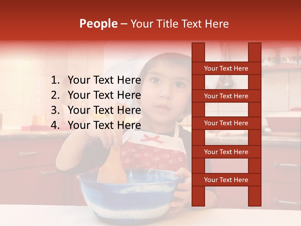 Portrait Scoop Happy PowerPoint Template