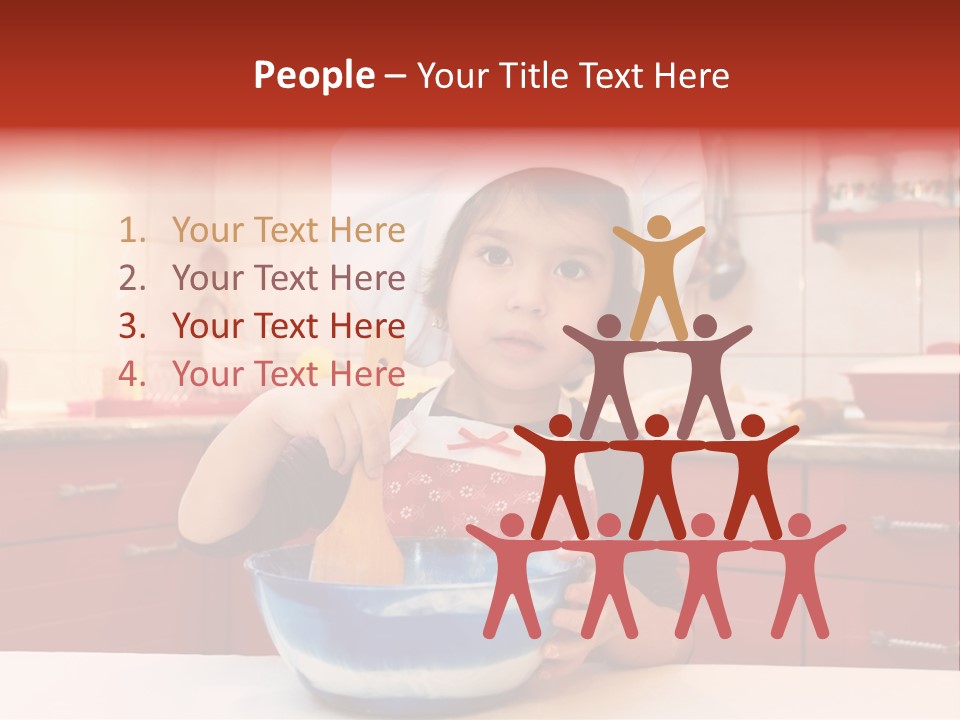 Portrait Scoop Happy PowerPoint Template