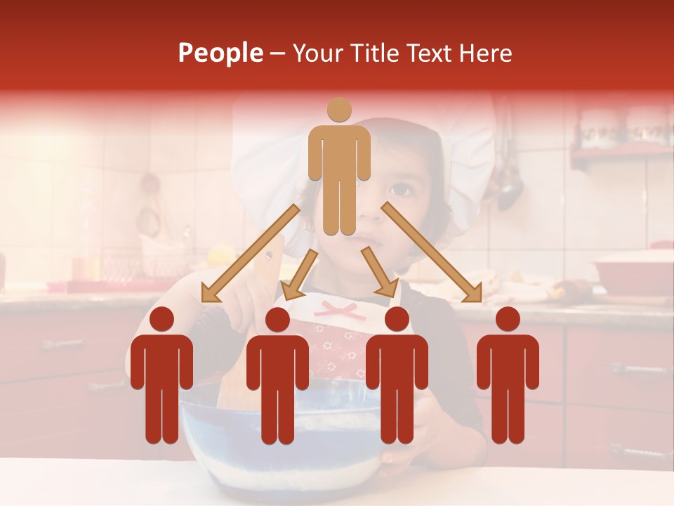 Portrait Scoop Happy PowerPoint Template