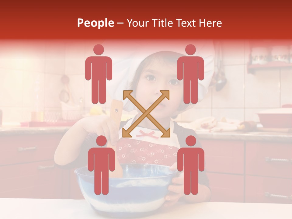 Portrait Scoop Happy PowerPoint Template