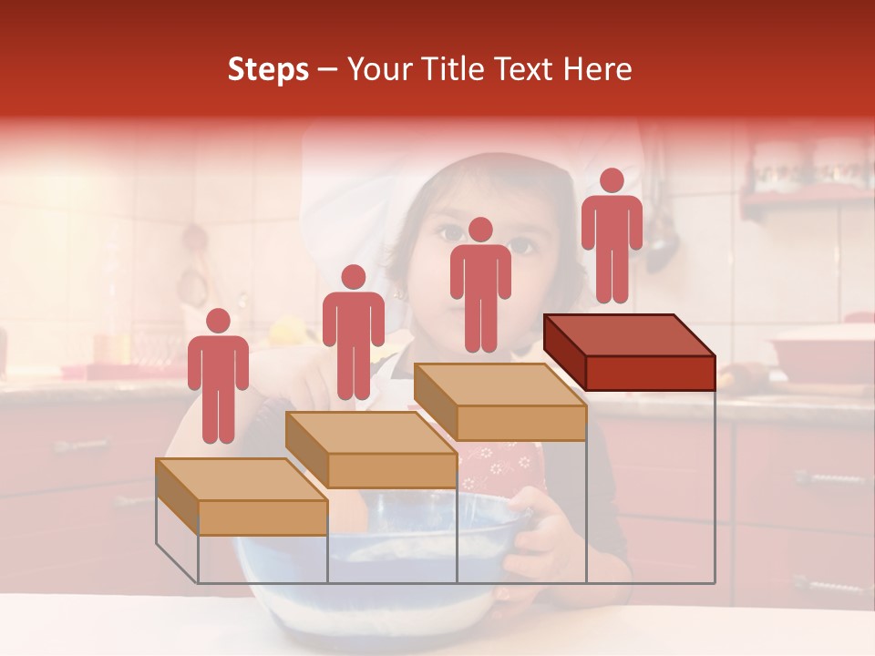 Portrait Scoop Happy PowerPoint Template