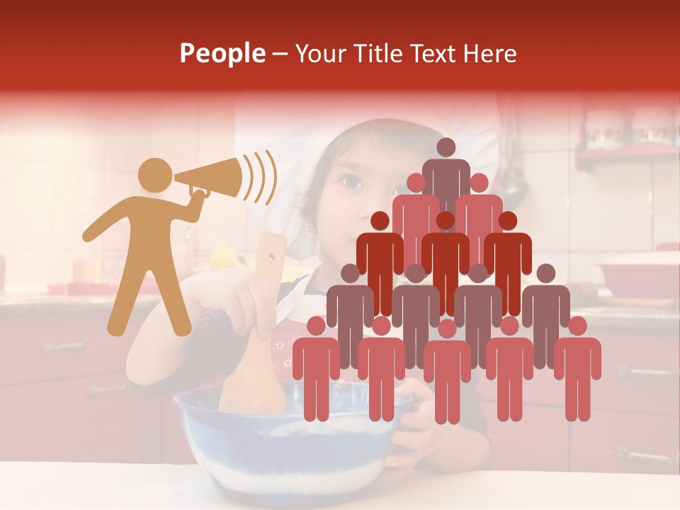 Portrait Scoop Happy PowerPoint Template