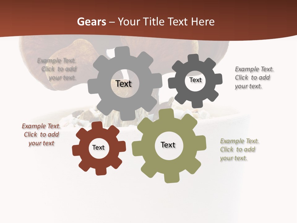 Mushroom Chinese Nature PowerPoint Template